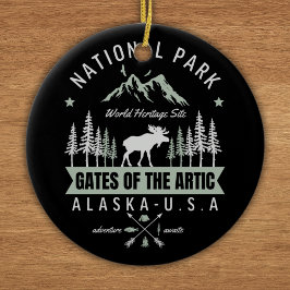 Alaska Wildlife – Gates of the Arctic Alaska セラミックオーナメント