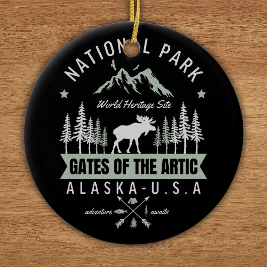 Alaska Wildlife – Gates of the Arctic Alaska セラミックオーナメント