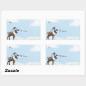 Alaska Wildlife Holiday Sticker 長方形シール (シート)