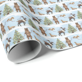 Alaska Wildlife Holiday Wrapping Paper ラッピングペーパー
