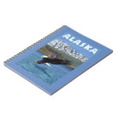 AlaskaBald Eagleヴィンテージ旅行ポスター ノートブック (左側)