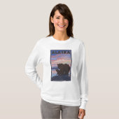 AlaskaBearおよびカブス Tシャツ (正面フル)