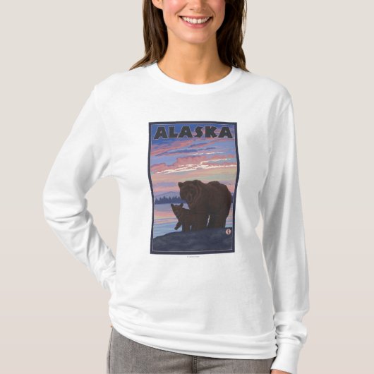 AlaskaBearおよびカブス Tシャツ (正面)