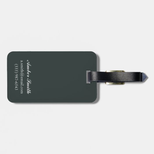 AlaskaCrabのボートのヴィンテージ旅行ポスター ラゲッジタグ (裏面横)