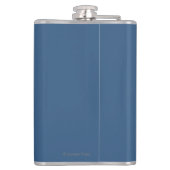 AlaskaHumpbackのクジラのヴィンテージ旅行ポスター フラスク (裏面)