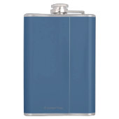 AlaskaHumpbackのクジラのヴィンテージ旅行ポスター フラスク (裏面)