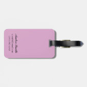 AlaskaIcebergのヴィンテージ旅行ポスター ラゲッジタグ (裏面横)