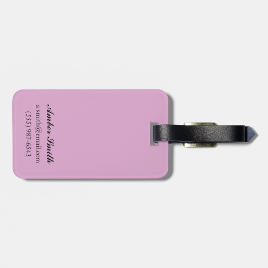 AlaskaIcebergのヴィンテージ旅行ポスター ラゲッジタグ (裏面横)