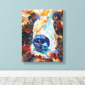 Alaskan Bear Canvas Print "In the Bears Gaze キャンバスプリント (インサイチュ (ウッドフロア))