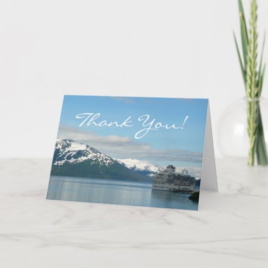 Alaskan Cruise Vacation Travel Photography サンキューカード (正面)