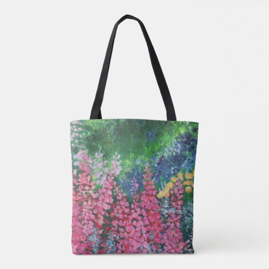 Alaskan Fireweed on front/back Fireweed Tote Bag トートバッグ (裏面)