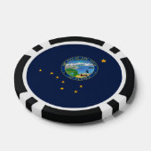 Alaskan Flag & Seal, Flag of Alaska ポーカーチップ (シングル)
