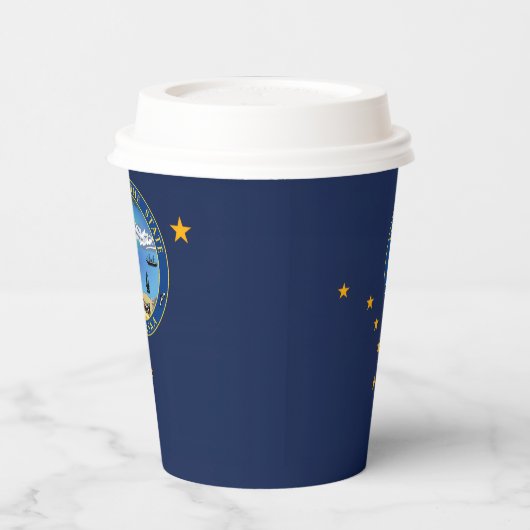 Alaskan Flag & Seal, Flag of Alaska 紙コップ (左)