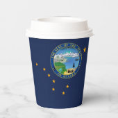 Alaskan Flag & Seal, Flag of Alaska 紙コップ (裏面)