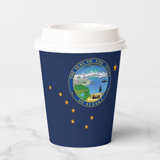 Alaskan Flag & Seal, Flag of Alaska 紙コップ (裏面)