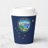 Alaskan Flag & Seal, Flag of Alaska 紙コップ (正面)