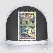 Alaskan Highway 1942 Stamp Historical WWII Route (正面)