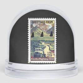 Alaskan Highway 1942 Stamp Historical WWII Route