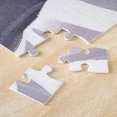 Alaskan Husky | Dog Mountain Watercolor ジグソーパズル (側面)