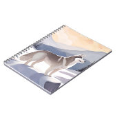Alaskan Husky | Dog Mountain Watercolor ノートブック (左側)