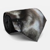 Alaskan Husky Dog Pet Men's Tie Black ネクタイ (ロール)