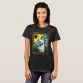 Alaskan Klee Kai Painting Sunflower Flower Mom Wom Tシャツ (正面フル)