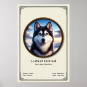Alaskan Klee Kai Zoology Series ポスター (正面)