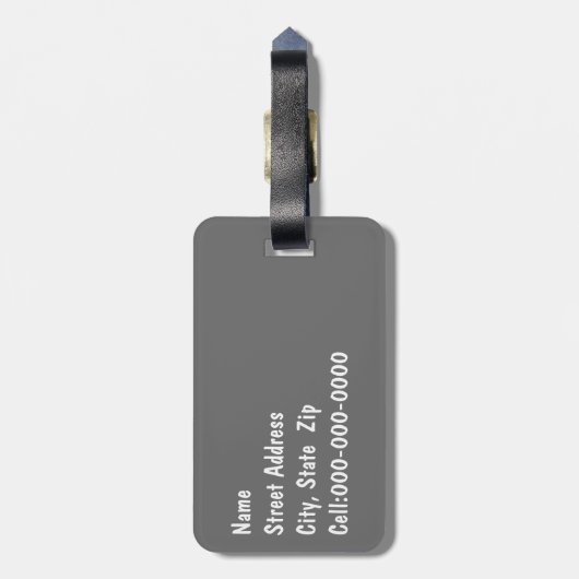 Alaskan Malamuteの記念写真 ラゲッジタグ (裏面縦)