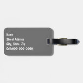 Alaskan Malamuteの記念写真 ラゲッジタグ (裏面横)