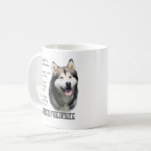 Alaskan Malamuteよくある質問 コーヒーマグカップ (正面左)