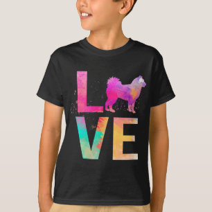 Alaskan Malamuteカラフル Dog Mom Gives Alaskan Ma Tシャツ