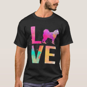 Alaskan Malamuteカラフル Dog Mom Gives Alaskan Ma Tシャツ