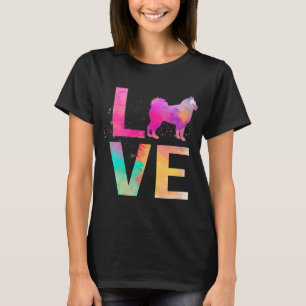 Alaskan Malamuteカラフル Dog Mom Gives Alaskan Ma Tシャツ