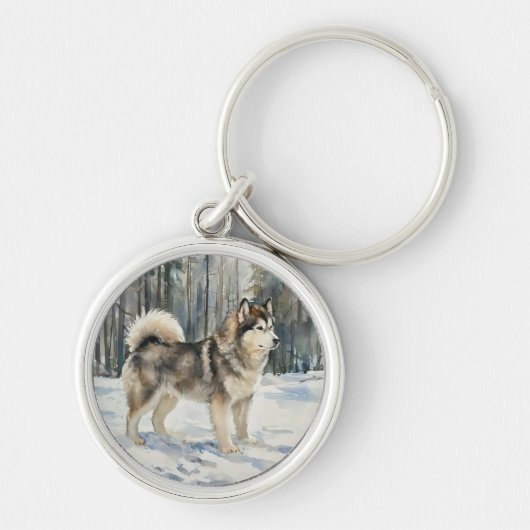 Alaskan Malamute キーホルダー (正面)