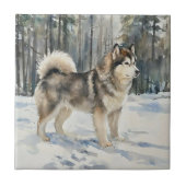 Alaskan Malamute タイル (正面)