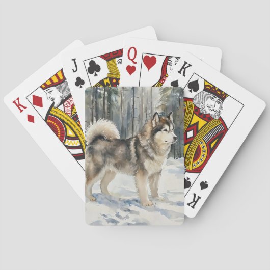 Alaskan Malamute トランプ (裏面)