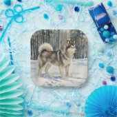 Alaskan Malamute ペーパープレート (パーティー)