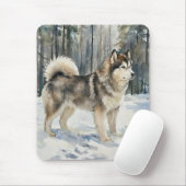 Alaskan Malamute マウスパッド (マウス)