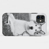 alaskan-malamute bw.png Case-Mate iPhoneケース (裏面(横))