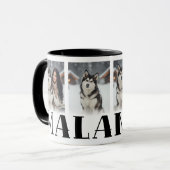 Alaskan Malamute Custom Photo Dog Lovers マグカップ (正面左)