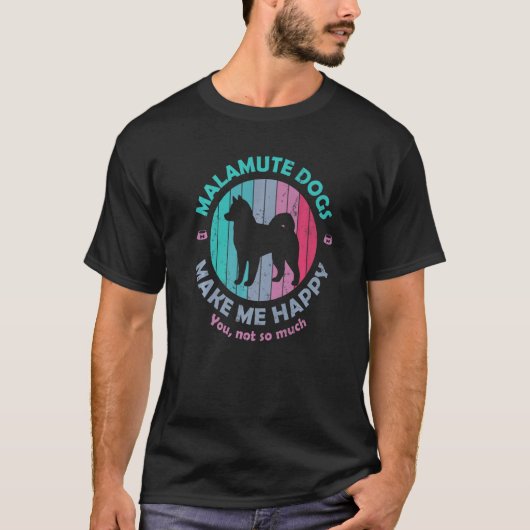 Alaskan Malamute Dog Owner Tシャツ (正面)