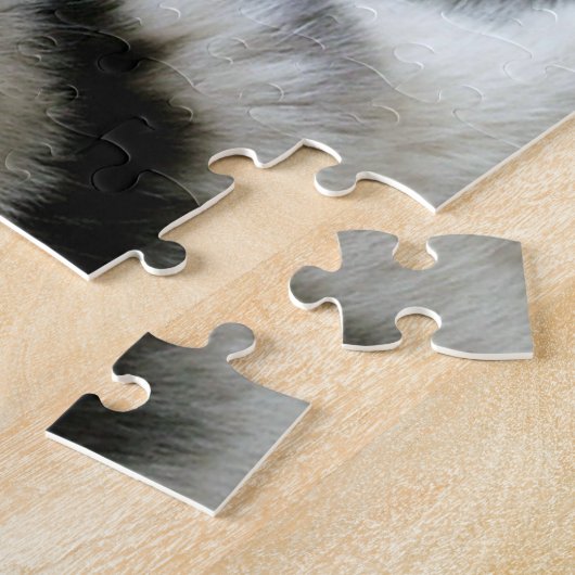 Alaskan Malamute Dog Photo Image ジグソーパズル (側面)