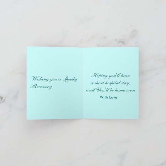 Alaskan Malamute Get Well Greeting Card カード (内部)