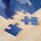 Alaskan Malamute North Pole Winter Christmas ジグソーパズル (側面)