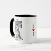 Alaskan Malamute Personalized Photo Dog Lover マグカップ (正面左)