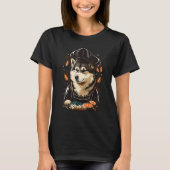 Alaskan Malamute Restaurant cook on Alaskan Malamu Tシャツ (正面)