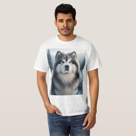 Alaskan Malamute Tシャツ (正面フル)