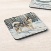 Alaskan Malamute Trinket Box コースター (左側)