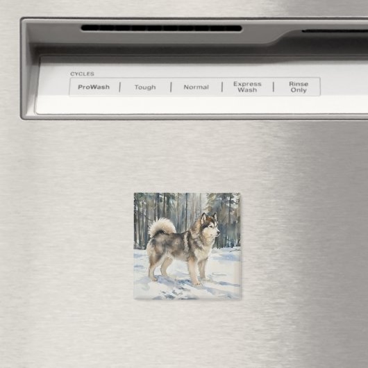 Alaskan Malamute Trinket Box マグネット (インサイチュ (食洗機))