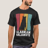 Alaskan Malamute Vintage Tシャツ (正面)